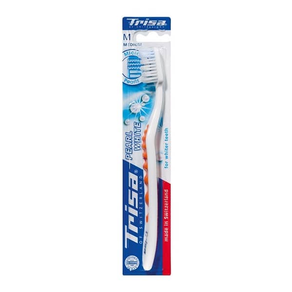 مسواک تریزا مدل Pearl White با برس متوسط